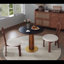 Ensemble de table et chaises de salle à manger 3 pièces Modern-1784052120