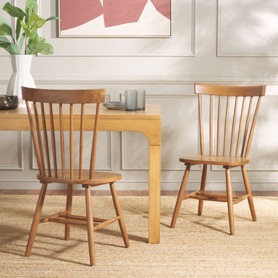 Chaise d'appoint à dossier Windsor en bois massif Matanna