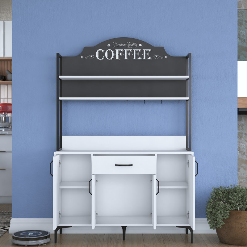 Atesha 120 cm Home Bar Cabinet