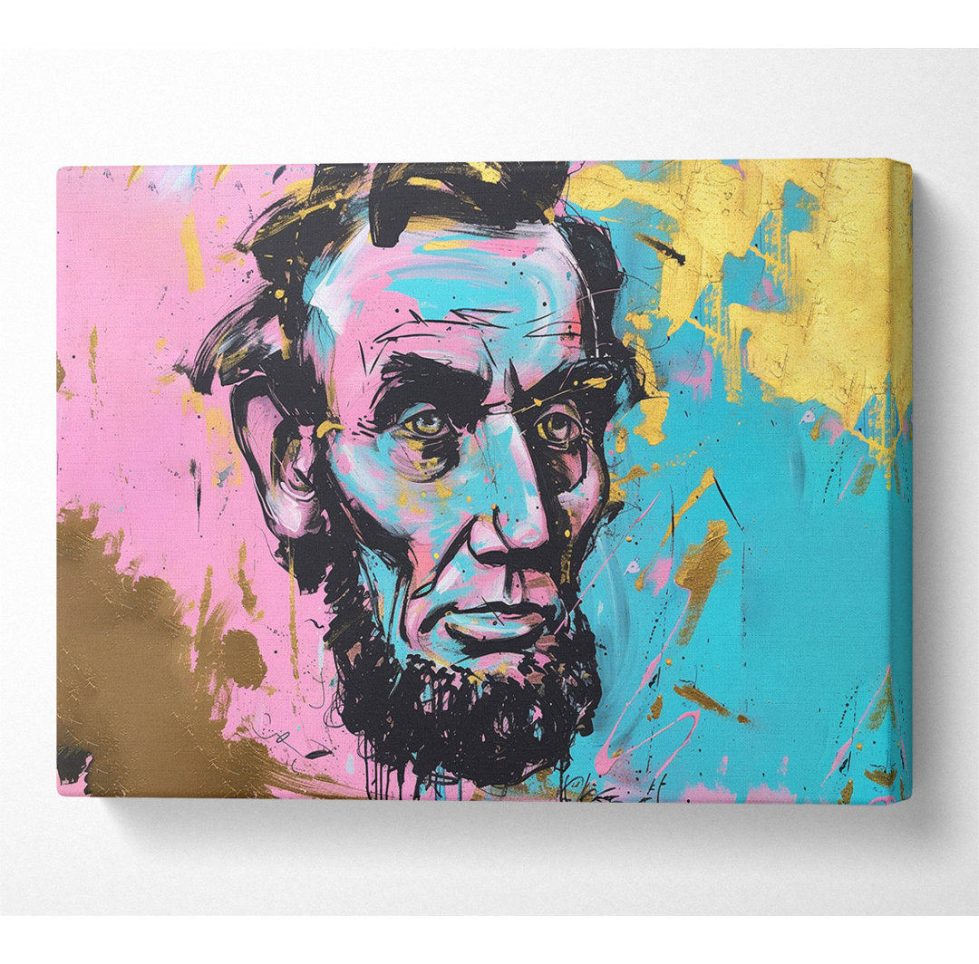 Abraham Lincoln - Kunstdrucke ohne Rahmen auf Leinwand