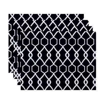 Polyester Geometric Rectangle Placemat