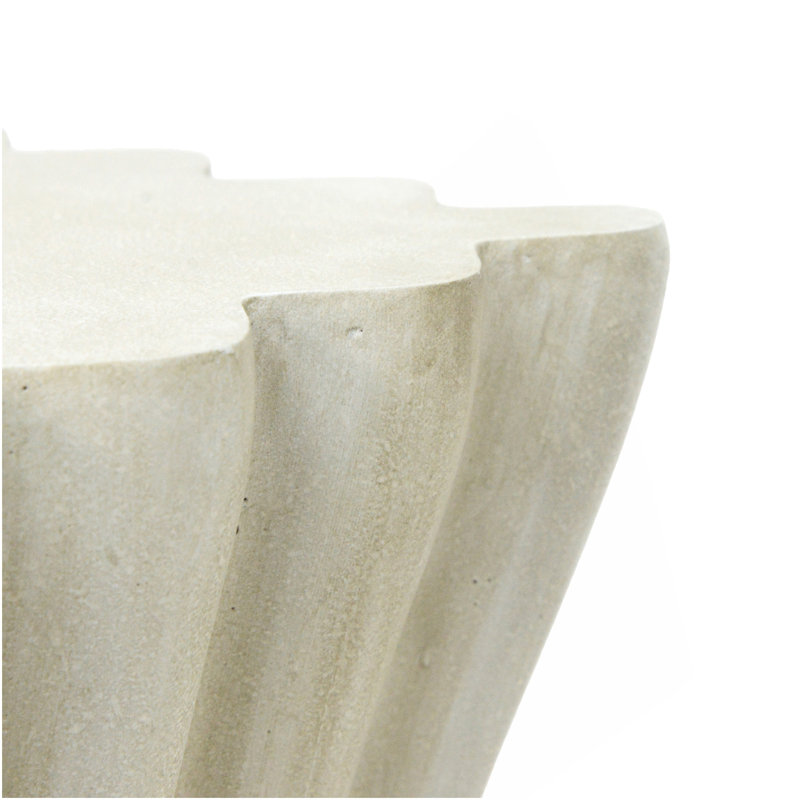 Table d'appoint Archaistic Wavy, Brun antique