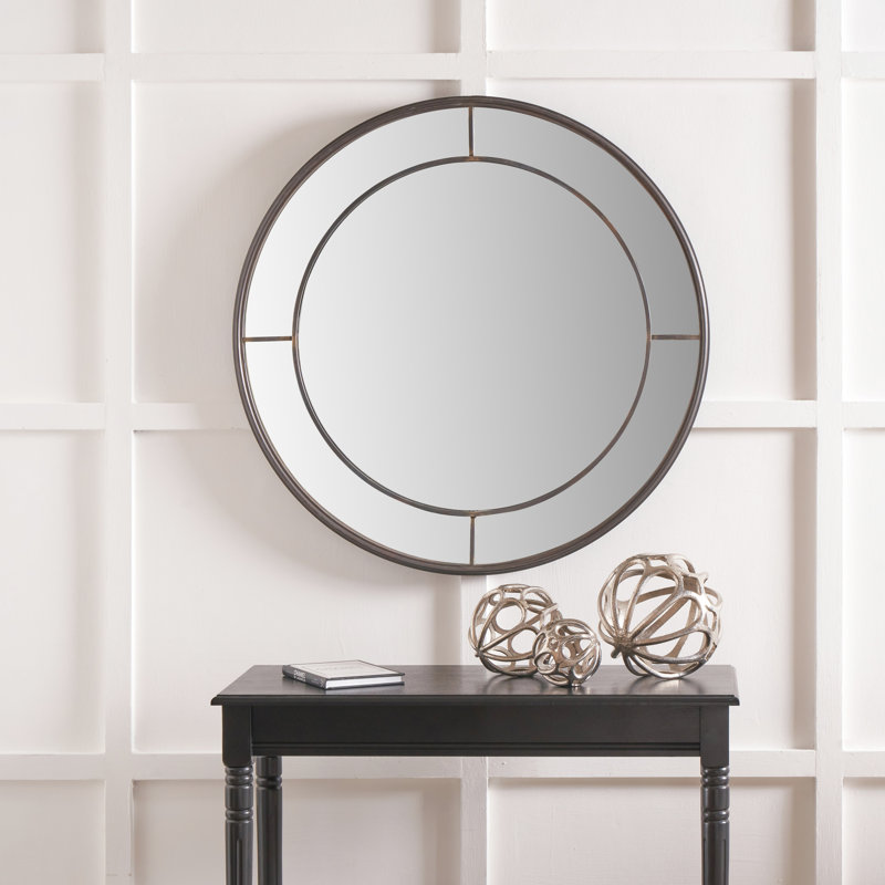 Iron Round Mirror, 203.2 cm H x 203.2 cm W