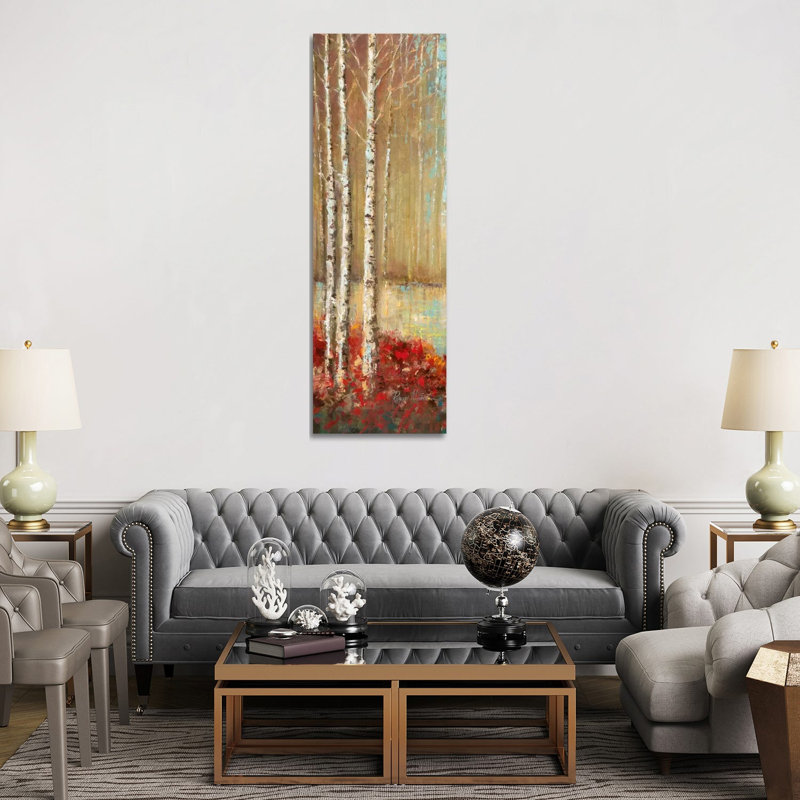 Emerald Pond Revisited I by Ruane Manning - Wrapped Canvas Panoramic Painting, 182.88 cm H x 60.96 cm W