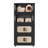 20" Side Wide Folding Storage Cabinet ,4 Tiers,19.69"×11.81"×40.55",Collapsible Storage Bins with Magnetic Door, Plastic Storage Cabinet with Wheels(ONLY ONE CABINET)-1070363130