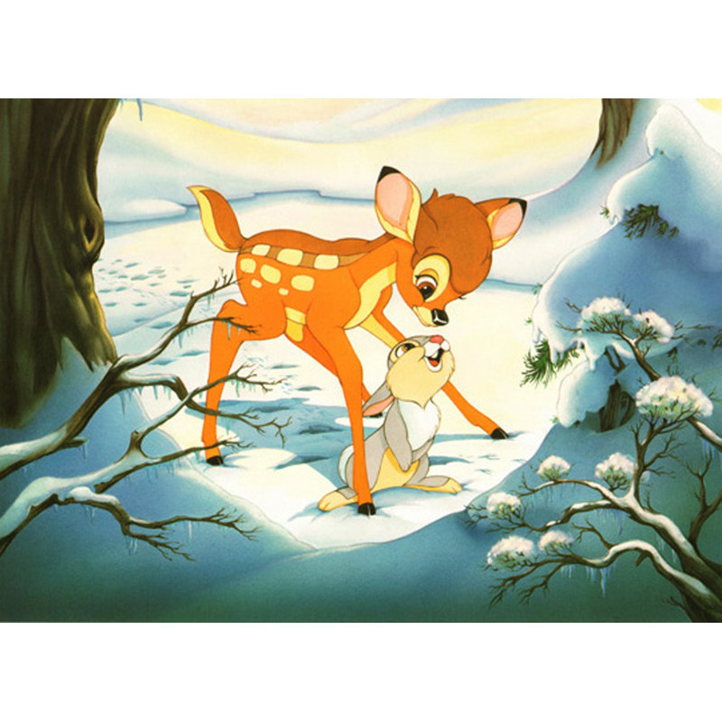 Bambi's Winter Trail, H 13 po x l 18 po