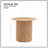 17.71 inch Round Fluted Side Table