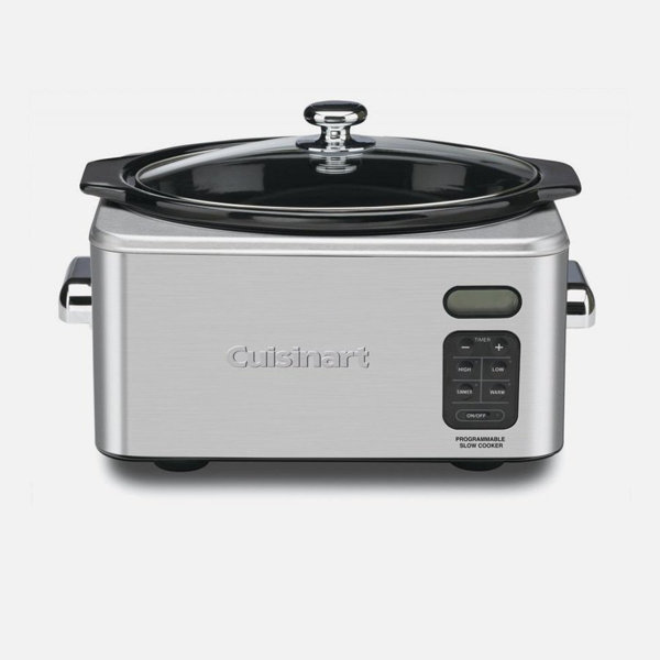 Cuisinart Cook Central 4-Quart Stainless Steel Oval Slow Cooker in the Slow  Cookers department at