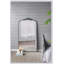Grand miroir noir 66 po x 36 po, miroir arqué suspendu ou appuyé contre le mur, grand miroir noir pour le salon