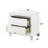 White Nightstand With Sleek Aesthetic And Organized Storage Options Modern Ample Space