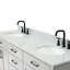 Jameal 72' Solid Wood Double Bathroom Vanity with 0.75' Carrara Marble Top-518279939-485227099