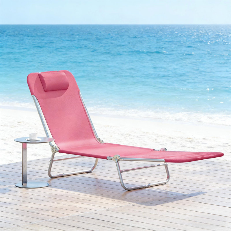 Chaise longue simple, chaise longue pliante pour l'extérieur, patio