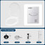 Soft Close Toilet Seat, O-Shaped Heavy Duty Duroplast Toilet Seat With Quick Release, Adjustable Hinges, Top Mounting, White
