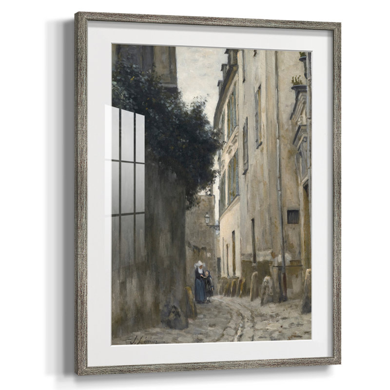 Paysage rétro L XXVII - impression encadrée