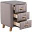 Table de chevet 3 tiroirs de couleur grise Londynmarie-1520250614