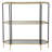 3-Tier Metal Console Table With Mirrored Shelf