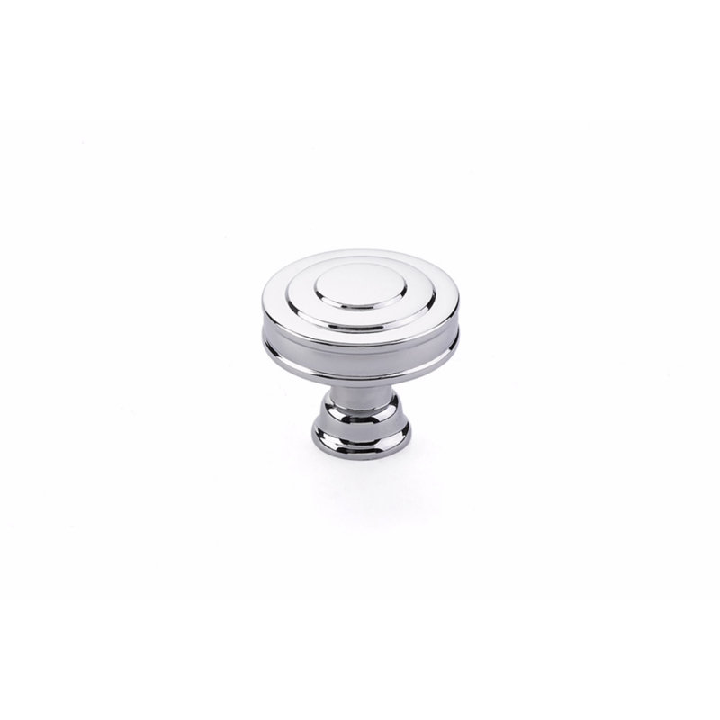 Emtek Glendon Round Cabinet Knob, Polished Chrome, 1.63''