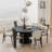 Maianh Round Solid and Manufactured Wood Pedestal Dining Table-193167451-193167444