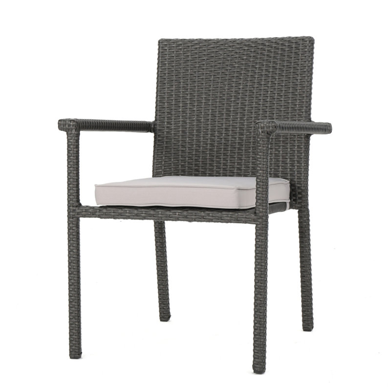 SAN PICO DINING CHAIR, 1PC With Cushion, Gray
