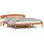 Vidaxl Bed Frame With Headboard Solid Pine Wood-113971118-113971106
