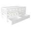 Lit convertible pour tout-petits en bois massif 3in1 Evolve avec tiroirs de rangement et garde-corps amovibles-130594144