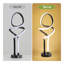 Petite lampe de table de chevet à DEL à intensité variable avec prise, lampe de bureau moderne pour chambre, salon et commode