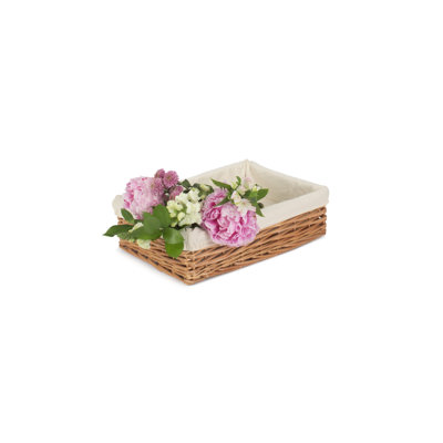 Glenda Wicker Lined Storage Tray