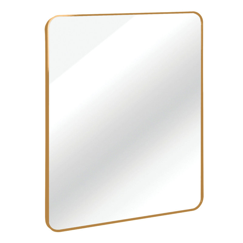 30 "X36" Rectangular Bathroom Wall Mirror, Gold
