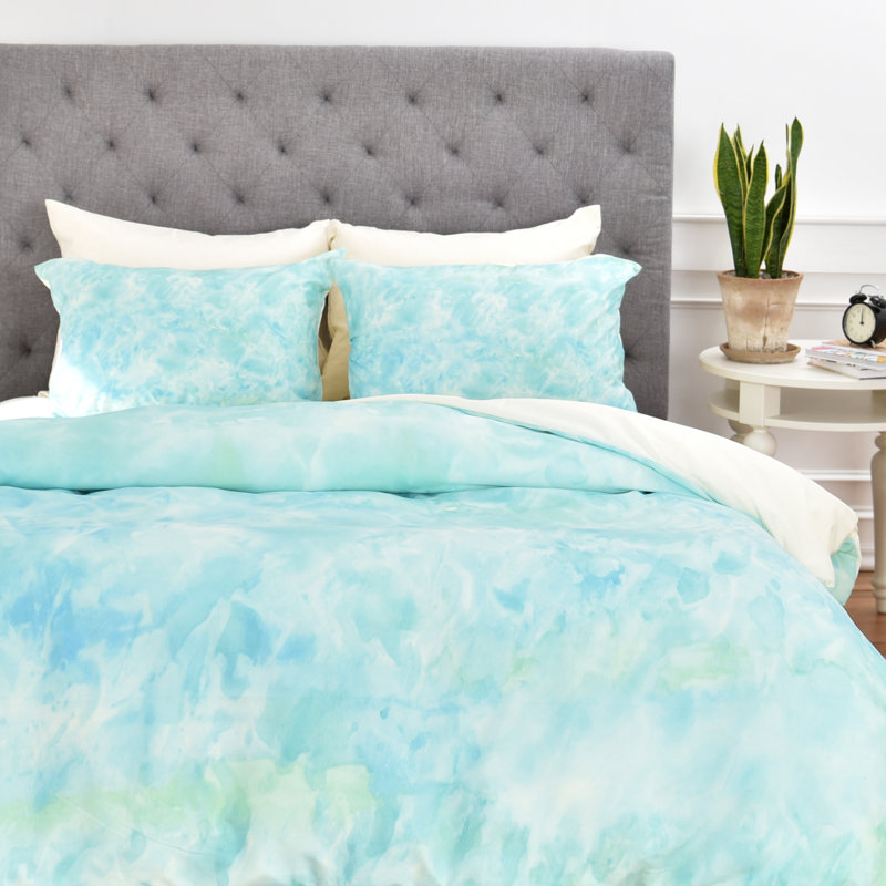 Rosie Brown Polyester Abstract Duvet Cover, Queen Duvet Cover + 2 Standard Shams