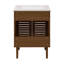 Meuble-lavabo autoportant de 24 po en chêne brun avec comptoir à 3 trous Bron-1297304511-1297304507-1297304510