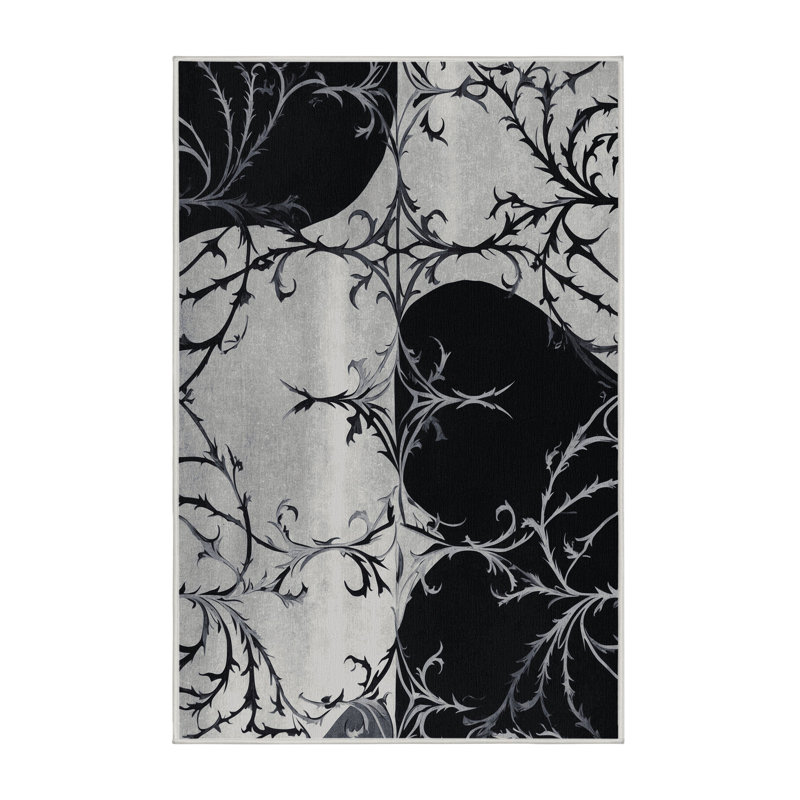 Tapis fougère étain, Rectangulaire 2 pi x 3 pi