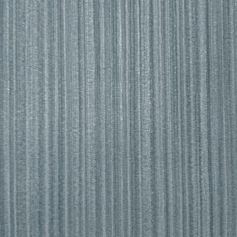Papier peint texturé à lignes verticales gris argenté, bleu métallique Jalysa