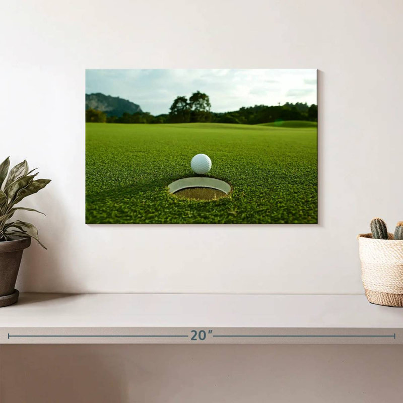 Sireci Golf Ball Near Hole, 8" H x 12" W