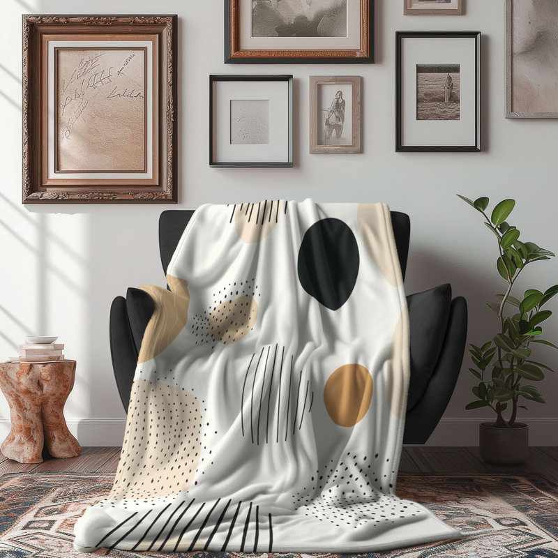 Boho Calm - 1 pièce Sherpa Premium, L 60 po x L 80 po