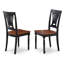 Ensemble de salle à manger 5 pièces comprenant une table carrée avec rallonge papillon et 4 chaises de cuisine, 54 x 54 pouces, noir et cerise-216433532-167181426-167181424