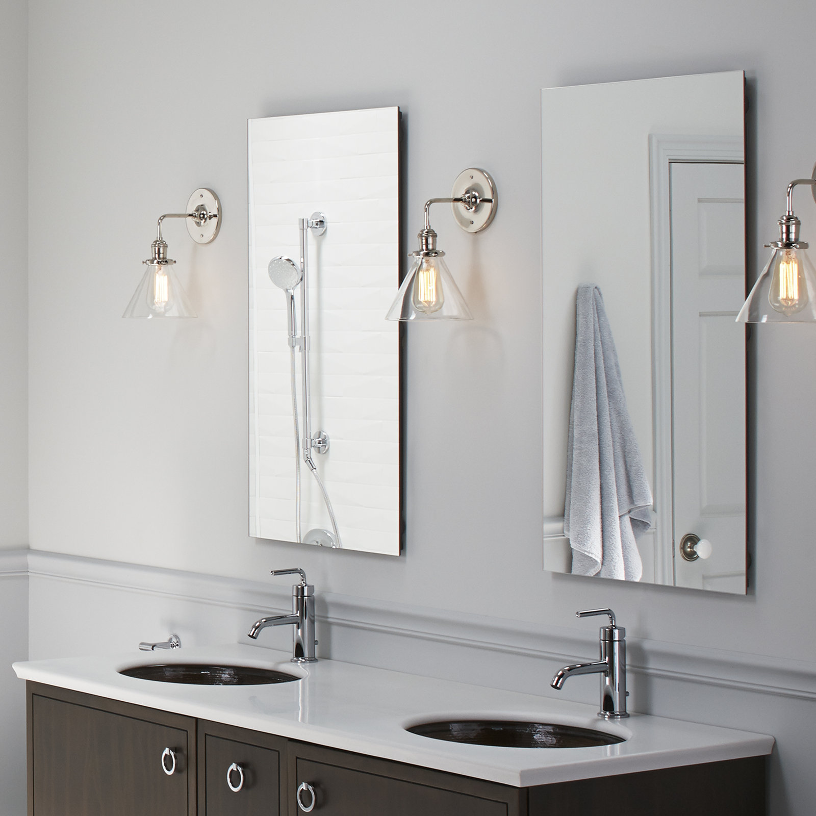 Kohler Catalan Aluminum Medicine Cabinet, 36.13" H x 20.13" W x 4.75" D