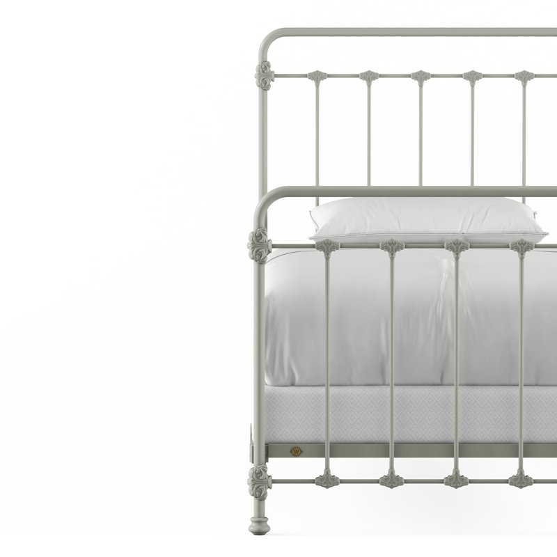 160 Picket Fence Bed | Complete Standard, Sage Green, Twin