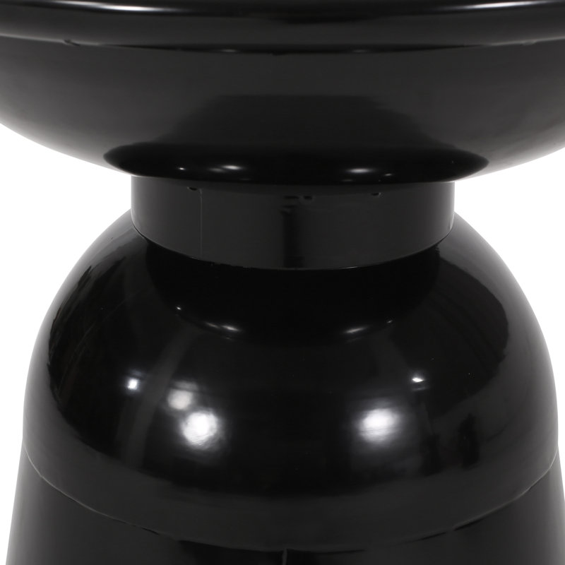 Metal S/2 end table, Black
