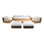 Pacific Outdoor 4 - Piece Teak Conversation Set with Sunbrella Cushions