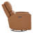 Coston 29.92" Wide Modern Geniune Leather Swivel Rocker Power Recliner Chair with USB Port