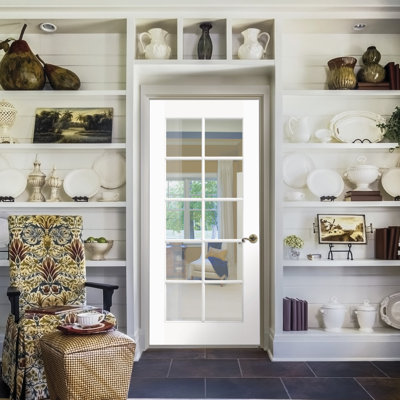 30'' x 80'' Solid + Manufactured Wood Glass with Installation Hardware Kit without Installation Hardware Kit French Doors