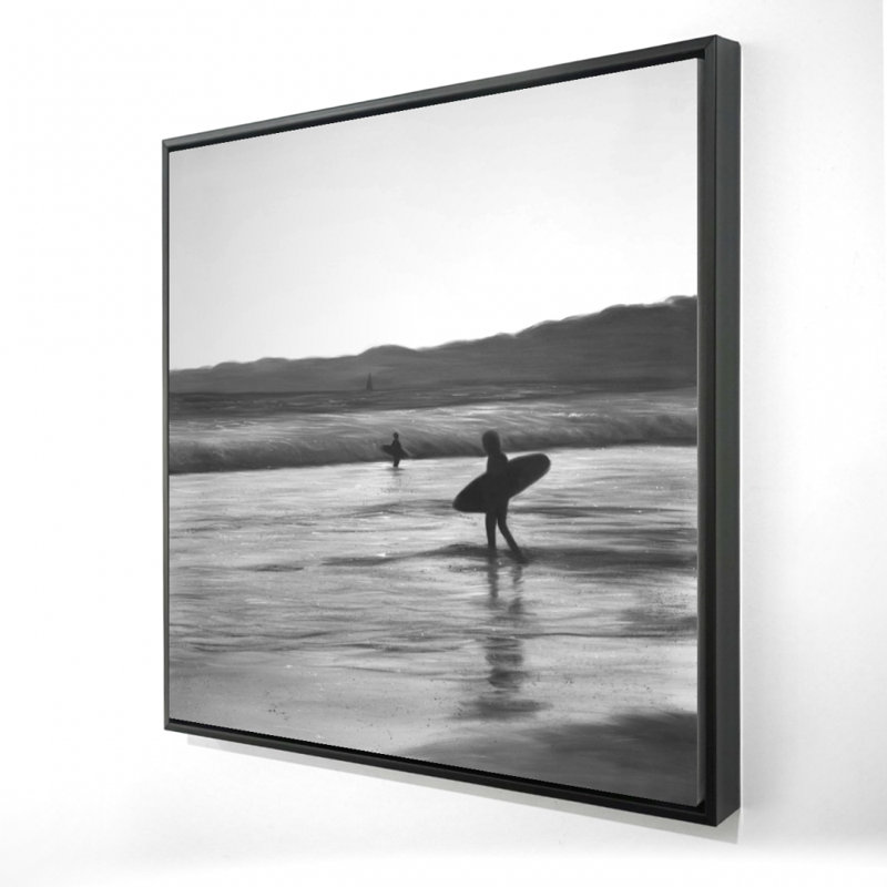 Impression de surfeurs sur toile, H 24 po x l 24 po