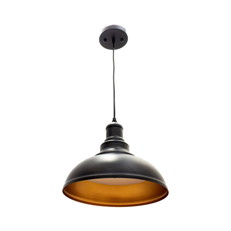 1 - Light LED Unique/Statement Pendant, Black