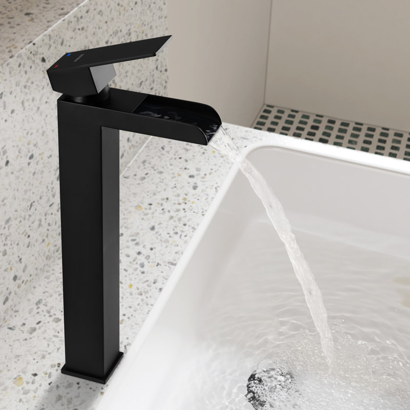 Single-Hole Single-handle Bathroom Faucet, Matte Black
