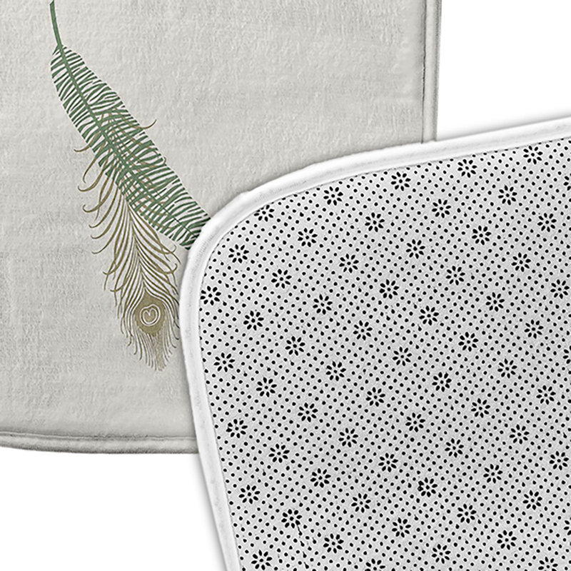 Tapis de bain GGG, L 17 po x L 24 po, Vert