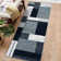 Tapis géométrique lavable à motif géométrique antidérapant