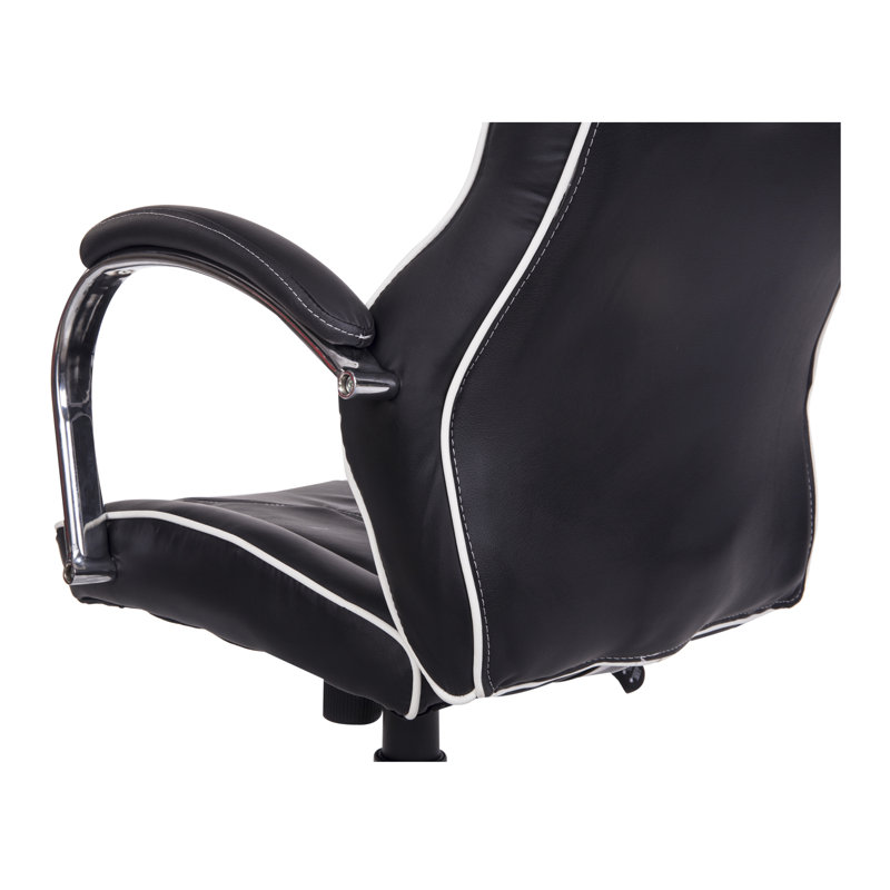 Fauteuil de jeu Charlotta, Noir / blanc