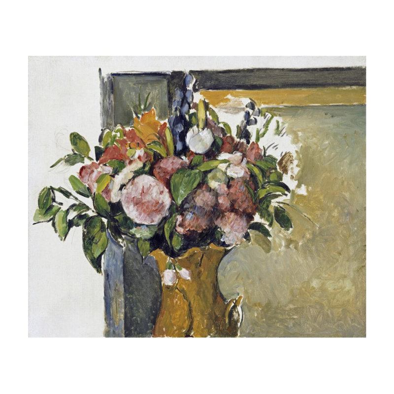 «Flowers In a Vase» par Paul Cézanne, H 22 po x l 28 po