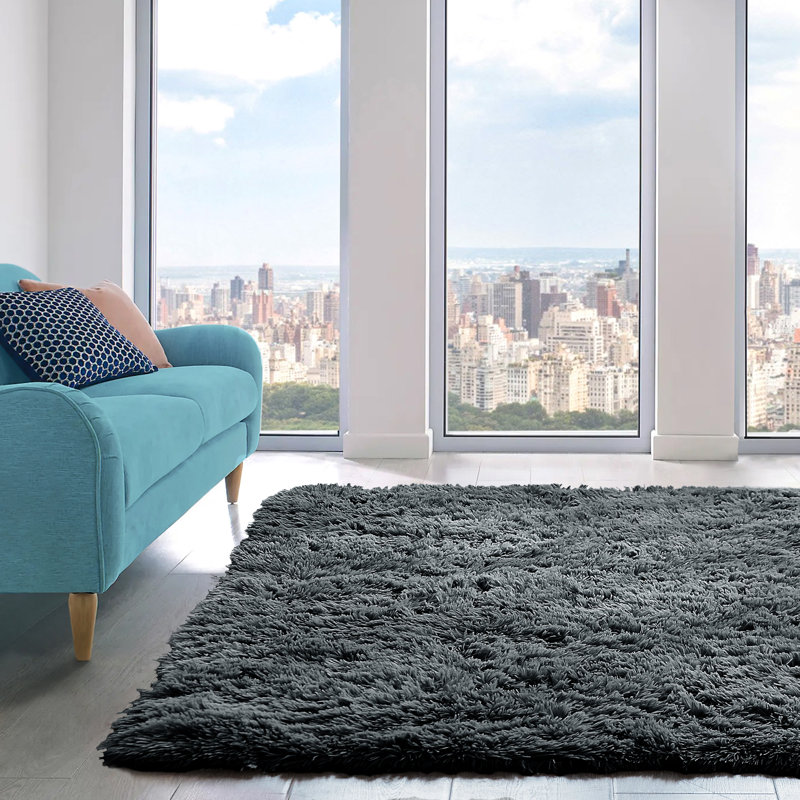 Maretti Supersoft Shaggy High Pile Rug, Rectangle 120 x 170cm