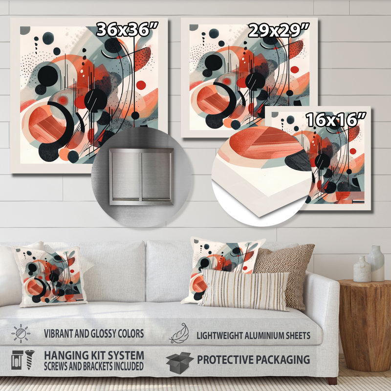 Décoration murale Minamlism Intimacy I, H 16 po x l 16 po x P 1 po